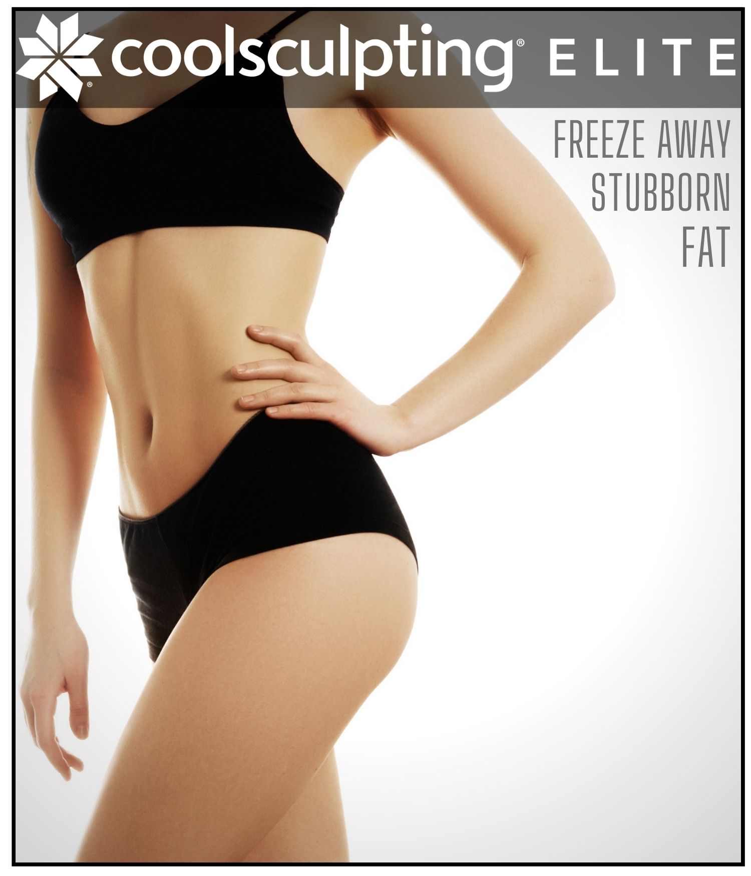 Woman with sexy body from coolsculpting treatment at Skin Suite RX in Chino, CA.
